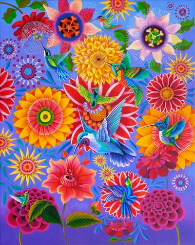Colibrì, 2024 (olio su tela) da Jane Tattersfield
