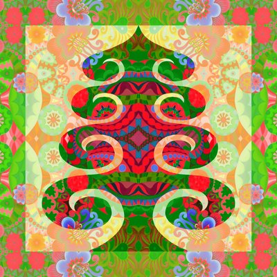 Albero in verde, 2020 da Jane Tattersfield