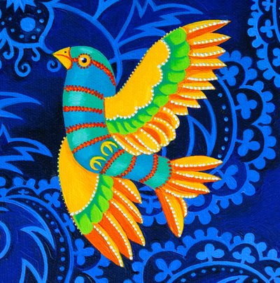 Uccello dalle ali gialle, 2019 da Jane Tattersfield