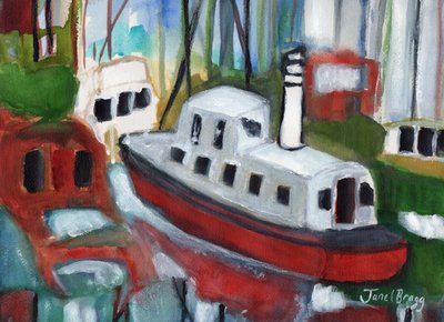 Barche nella Marina di Cap Sante, c.2018 da Janel Bragg