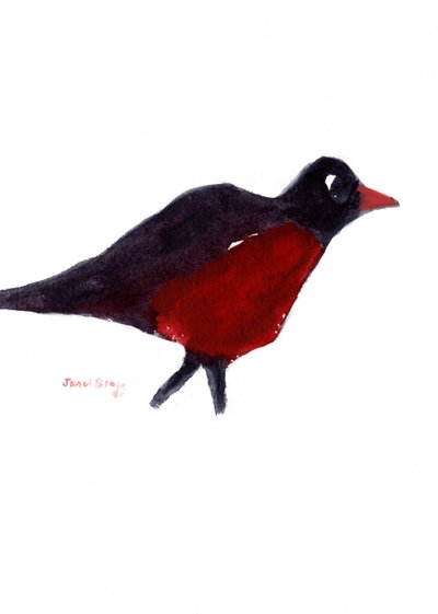Pettirosso in caccia, 2023 da Janel Bragg