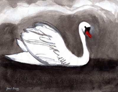 Cigno sul lago tempestoso, 2023 da Janel Bragg