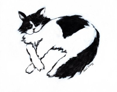 Thomas Lounging II, c. 2019 (tecnica mista su carta) da Janel Bragg