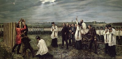 Esecuzione degli ufficiali ungheresi da parte degli austriaci ad Arad, Ungheria, il 6 ottobre 1849, 1893 da Janos Thorma