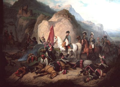 Napoleone nella gola di Somosierra da January Suchodolski