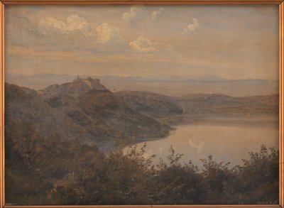 Veduta verso Castel Gandolfo, Italia da Janus La Cour