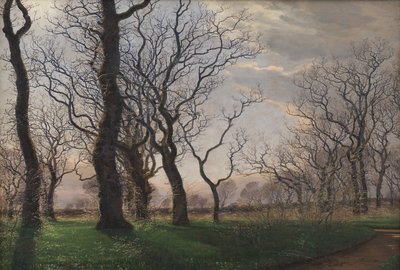Ai margini di una quercia una mattina di primavera da Janus La Cour