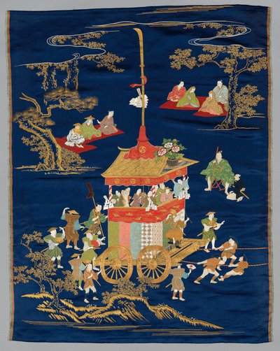 Fukusa ricamato da Japan, late 19th early 20th century