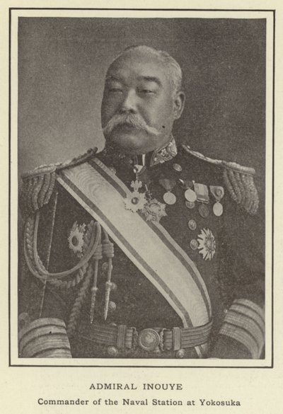 Ammiraglio Inouye, Comandante della Stazione Navale di Yokosuka da Japanese Photographer