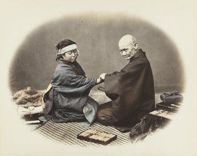 Uomo e donna giapponesi in abito tradizionale da Japanese Photographer