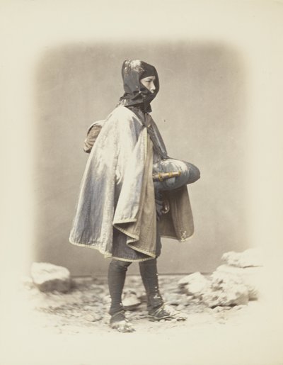 Uomo giapponese nella neve da Japanese Photographer