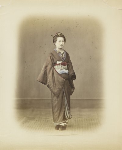 Donna giapponese in abito tradizionale da Japanese Photographer