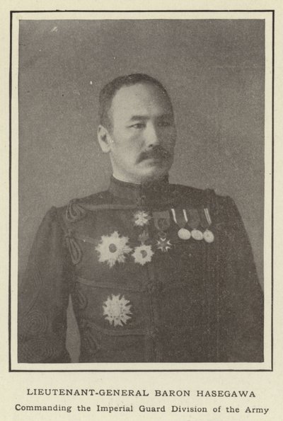 Tenente Generale Barone Hasegawa, Comandante della Divisione della Guardia Imperiale dell