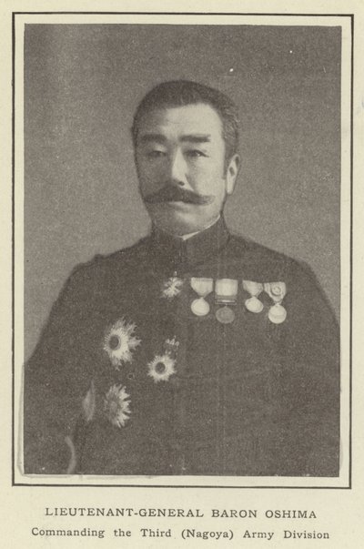 Tenente Generale Barone Oshima, Comandante della Terza Divisione dell