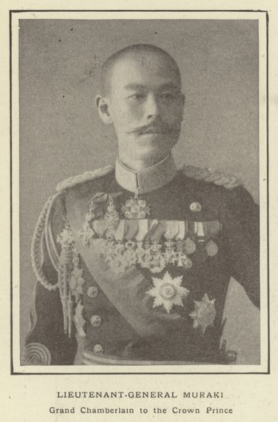 Tenente Generale Muraki, Gran Ciambellano del Principe della Corona da Japanese Photographer