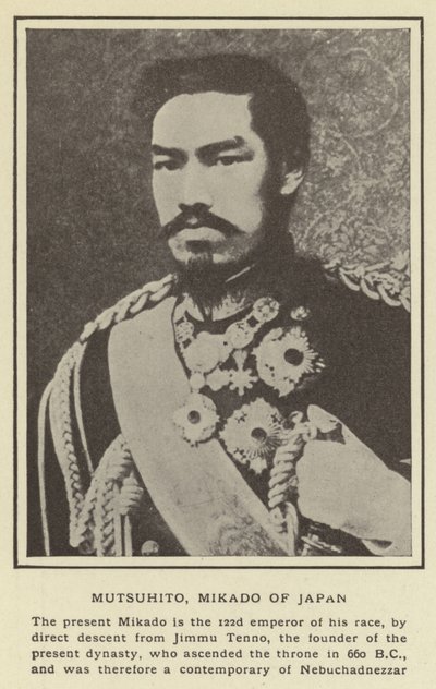 Mutsuhito, Mikado del Giappone da Japanese Photographer