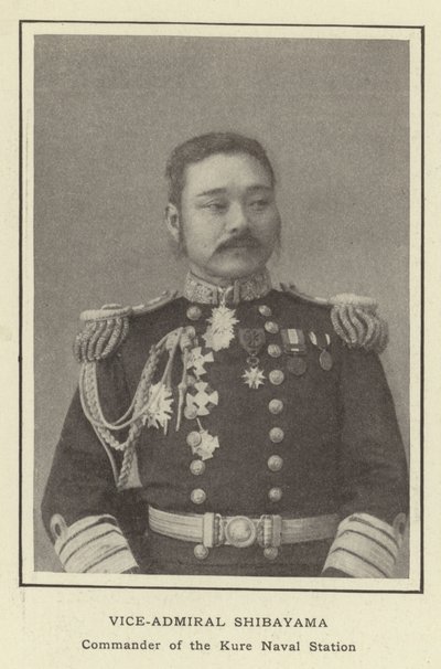 Viceammiraglio Shibayama, Comandante della Stazione Navale di Kure da Japanese Photographer