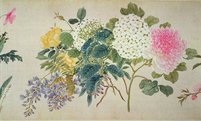 Studio botanico di phlox e altri fiori da Japanese School
