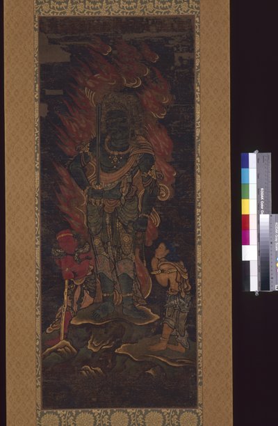 Acala Vidyārāja (Fudō Myōō) e due assistenti da Japanese School