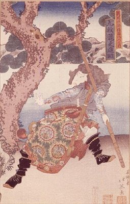 Attore Nakamura Shikan (1800-47), come Kumonryo Shishin da Japanese School