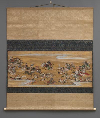 Scena di battaglia tra le nuvole da Japanese School