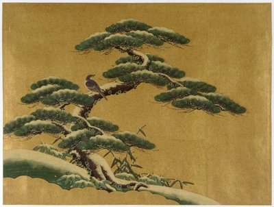 Uccello su un albero da Japanese School