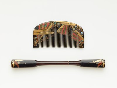Pettine e fermaglio per capelli, fine XIX-inizio XX secolo da Japanese School
