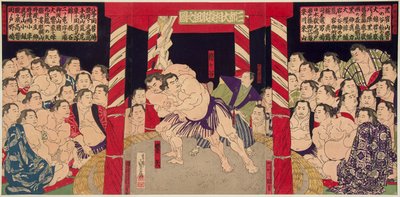 Incontro di sumo tra Umegatani Totaro I e Haibirya da Japanese School