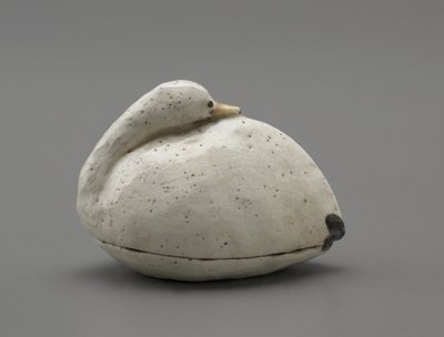 Contenitore a forma di oca delle nevi, Ikaho, prefettura di Gumma, era Meiji da Japanese School