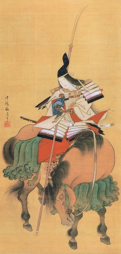 Guerriero samurai donna Tomoe Gozen (disegno) da Japanese School