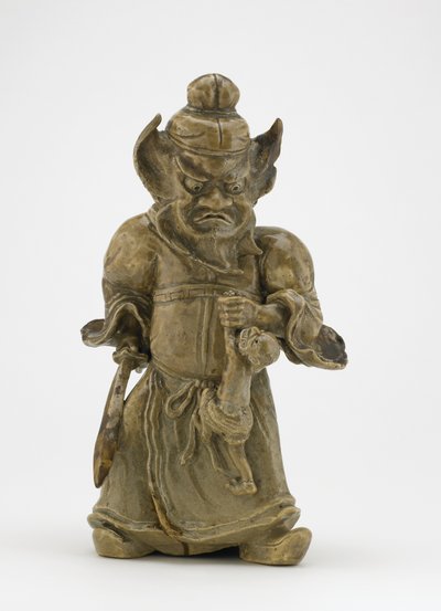 Figura di Shoki il domatore di demoni, Tokyo, periodo Edo da Japanese School