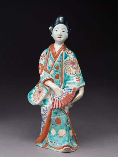 Figura di una donna danzante, giapponese, probabilmente XVII secolo da Japanese School