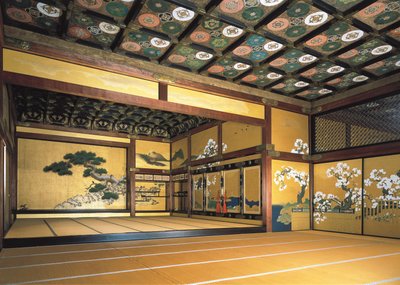 Interno del Castello di Nijo (1602-1626). Arte Tokugawa. Architettura. Giappone, Kyoto da Japanese School