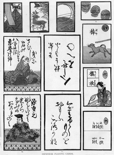 Carte da gioco giapponesi, 1893 da Japanese School