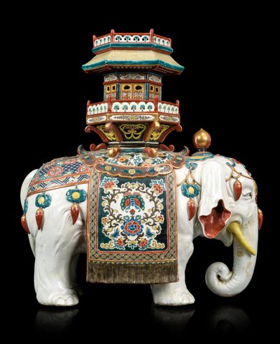 Elefante in stile Kakiemon da Japanese School