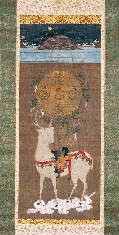 Cervo di Kasuga con Mandala, periodo Muromachi (1392-1573) da Japanese School