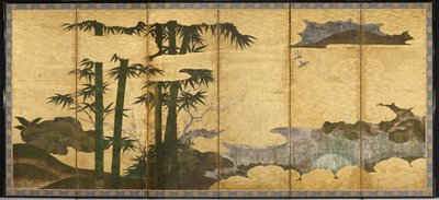 Boschetto di bambù al chiaro di luna, inizio XVI secolo da Japanese School