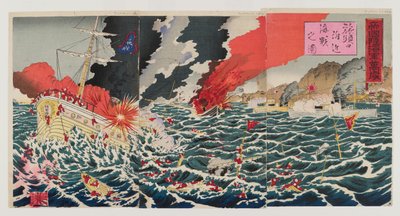 Battaglia navale, 1894 da Japanese School