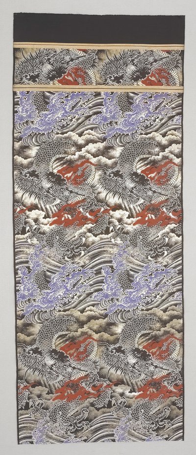 Frammento di Obi da Japanese School