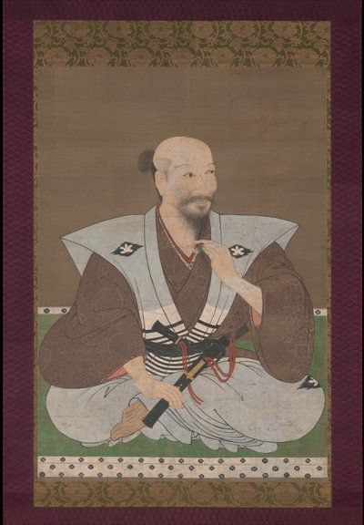 Ritratto di un guerriero da Japanese School