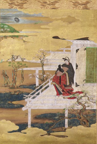 Scena dal racconto di Genji da Japanese School