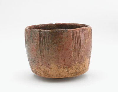 Ciotola da tè, copia di Kaga Koetsu, chiamata Chigusa, Kyoto, periodo Edo da Japanese School