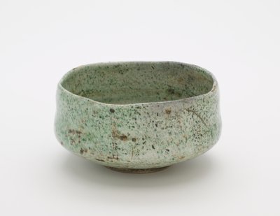 Ciotola da tè con falso sigillo Raku, laboratorio Raku sconosciuto da Japanese School