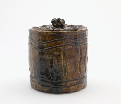 Barattolo per cerimonia del tè con coperchio abbinato, Tokyo, periodo Edo o era Meiji da Japanese School