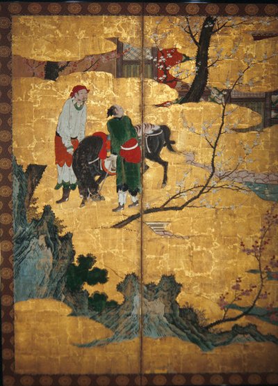 La visita di corte dei quattro saggi del Monte Shang; Visita di Su Shi alla grotta del vento e dell