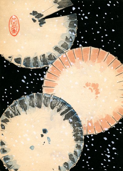 Tre ombrelli nella neve da Japanese School