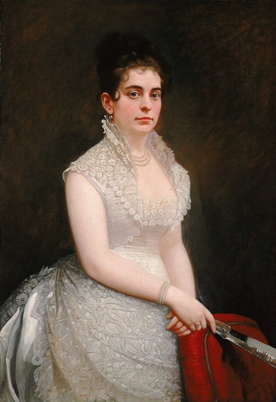 Alice Pike Barney, in abito da sposa da Jared B. Flagg