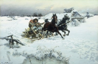 La Corsa in Slitta da Jaroslav Friedrich Julius Vesin