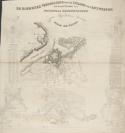 La gloriosa difesa della cittadella di Anversa, dicembre 1832. Monumento nazionale a Sua Maestà il Re, Guglielmo I da Ja.s Wyld