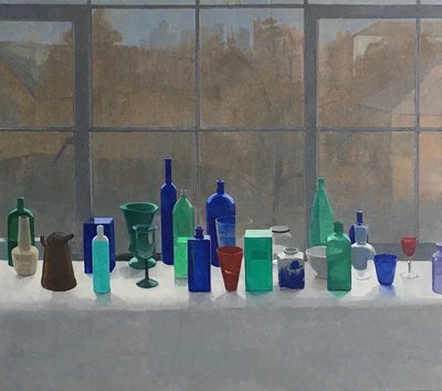 Composizione autunnale, 2020 (olio su tela) da Jason Line